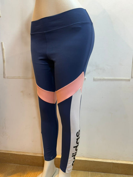 Addidas pink stripes  Legging